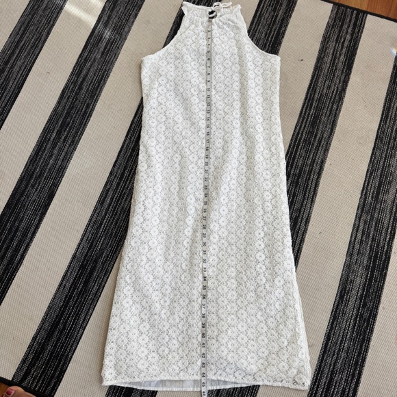 A New Day Dress Women's Boho White Lace Sleeveless Side‎ Split Maxi Dress Size M - Picture 6 of 10